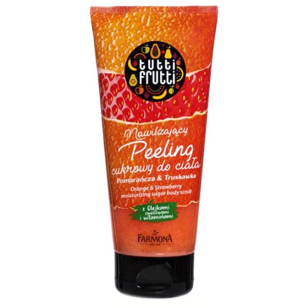 Exfoliant Hidratant de Corp cu Portocale si Capsuni – Farmona Tutti Frutti Orange & Strawberry Moisturizing Sugar Body Scrub, 210g 210g imagine noua
