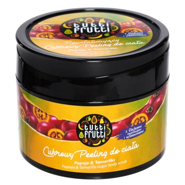 Exfoliant de Corp cu Papaya si Tamarillo - Farmona Tutti Frutti Papaya & Tamarillo Sugar Body Scrub, 300g