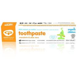 Pasta de dinti cu mandarine pt. bebelusi, homeopata, green people, 50 ml