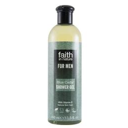 Gel de dus cu cedru albastru, pentru barbati, Faith in Nature, 400 ml