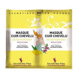 Masca pentru par purificatoare si detoxifianta, cu urzica si lamaie, secrets des fees, 2x8g