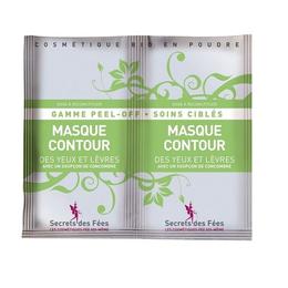 Masca contur ochi si buze, peel-off, cu castravete, Secrets des Fees, 2x8g