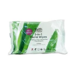 Servetele demachiante 3 in 1 cu aloe vera si musetel, faith in nature, 25 buc