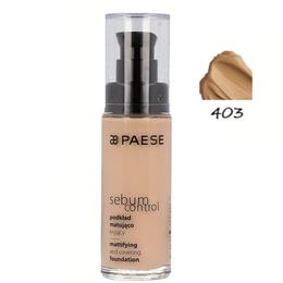 Fond de Ten Matifiant - Paese Sebum Control Mattifying and Covering Foundation, nr. 403 Golden Beige, 30ml