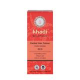 Vopsea de par naturala Henna naturala (Rosu) - Khadi 100g