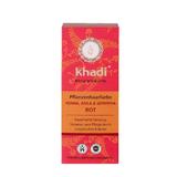Vopsea de par Organica Henna cu amla si jatropha, culoare Rosu - Khadi 100 g
