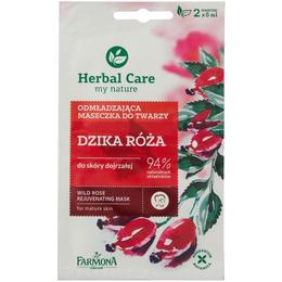 Masca rejuvenanta cu trandafir salbatic - farmona herbal care wild rose rejuvenating mask, 2 x 5ml