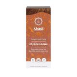 Vopsea de par organica naturala Khadi, culoare Saten Auriu - 100 g
