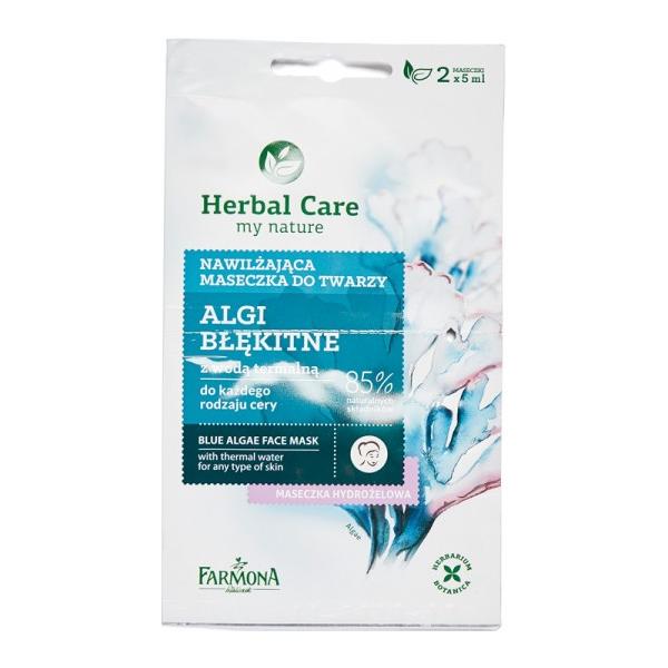 Masca Hidratanta cu Alge Albastre – Farmona Herbal Care Blue Algae Face Mask, 2 x 5ml esteto.ro
