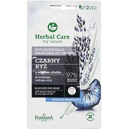Masca detoxifianta cu orez negru - farmona herbal care black rice face mask, 2 x 5ml