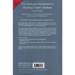 Edinburgh Introduction to Studying English Literature, editura Edinburgh University Press