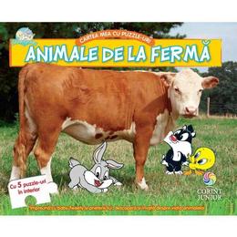 Cartea mea cu puzzle-uri, animale de la ferma editura corint