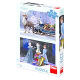 Puzzle 2 in 1 - Frozen (77 piese)