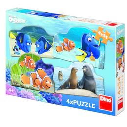 Puzzle 4 in 1 - Dory in marea aventura (54 piese)