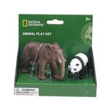 Set 2 figurine - Elefant si Urs Panda