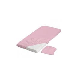 Cearceaf patut bumbac 100%, cu elastic, roz, 60x120 cm - Casa de bumbac