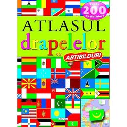 Atlasul drapelelor cu abtibilduri, editura Girasol