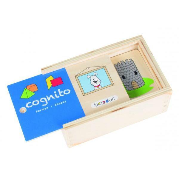 Set de lemn pentru invatare forme si culori cognito