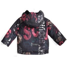 Geaca unisex, losan, 2 ani sau 92 cm, negru cu rosu