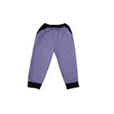 Pantaloni iarna, bumbac 100%, vanisat (finet), 4-5 ani, mov si bleumarin