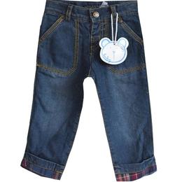 Pantalon blug toamna-iarna, dublat cu bumbac pe interior, losan, 9-12 luni sau 74 cm
