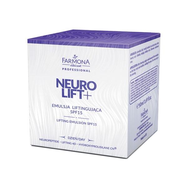 Emulsie Lifting de Zi SPF 15 - Farmona Neuro Lift+ Day Lifting Emulsion SPF 15, 50 ml