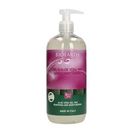 Gel de fata aloe vera 96% cu uleiuri esentiale - bioearth, 500ml 