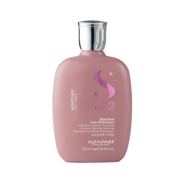 Sampon Hidratant pentru Par Uscat - Alfaparf Milano Semi Di Lino Moisture Nutritive Low Shampoo, 250ml