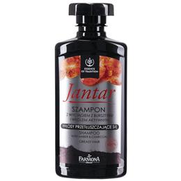 Sampon cu extract de chihlimbar si carbune pentru par gras - farmona jantar shampoo with amber extract   charcoal for greasy hair, 330ml