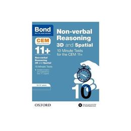 Bond 11+: CEM 3D Non-Verbal Reasoning 10 Minute Tests, editura Oxford Children's Books