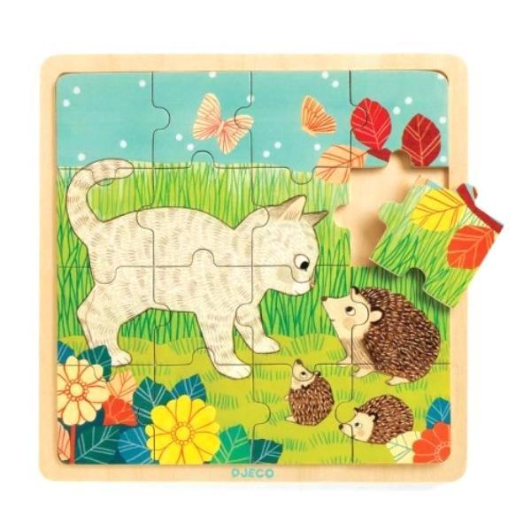 Puzzlo garden. puzzle lemn gradina
