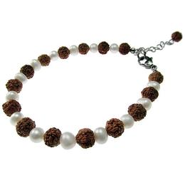 Bratara Rudraksha cu perle naturale