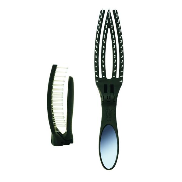Perie Pliabila pentru Descurcarea Parului – Olivia Garden On The Go Detangle & Style Folding Hairbrush