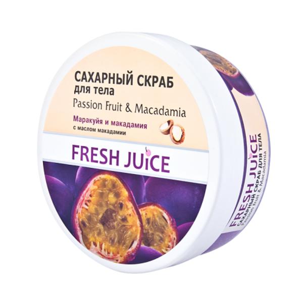 Exfoliant de Corp Fructul Pasiunii si Macadamia Fresh Juice, 225ml