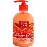 Sapun Lichid Cremos cu Lapte de Orez, Extracte de Capsuni si Guava Fresh Juice, 460ml