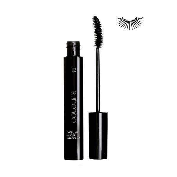 Rimel Mascara pt volum & gene intoarse Absolute Black - LR Colours, 10 ml