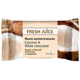 Sapun Cosmetic cu Cocos si Ciocolata Alba Fresh Juice, 75g