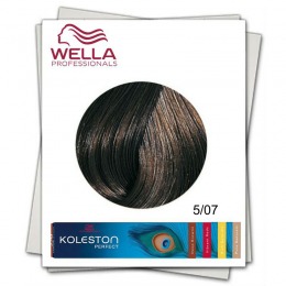 Vopsea Permanenta - Wella Professionals Koleston Perfect nuanta 5/07 castaniu deschis castaniu natural