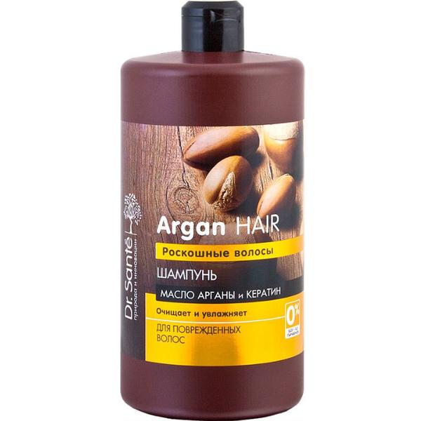 Sampon Hidratant cu Ulei de Argan si Cheratina pentru Par Deteriorat Dr. Sante, 1000ml