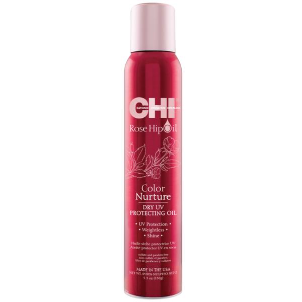 Ulei Protector pentru Par Vopsit – CHI Farouk Rose Hip Oil Color Nurture Dry UV Protecting Oil, 150g CHI Hair styling