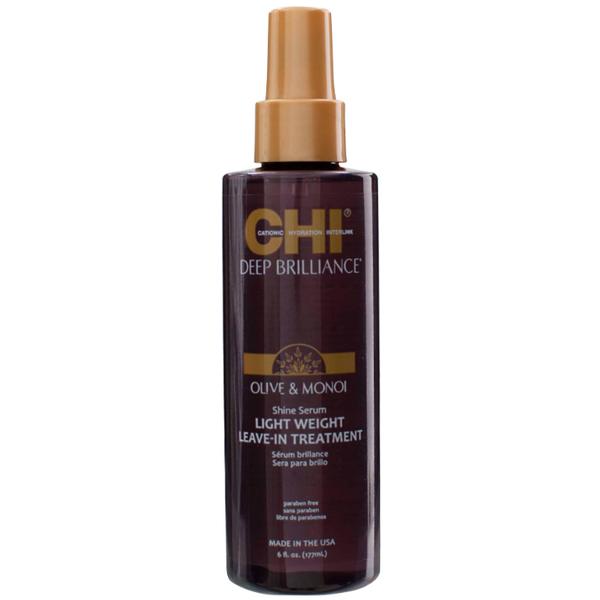 Ser Tratament Leave-In pentru Stralucire - CHI Farouk Deep Brilliance Olive & Monoi Shine Serum Light Weight Leave-In Treatment, 177ml