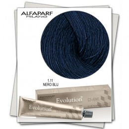Vopsea permanenta - alfaparf milano evolution of the color nuanta 1.11 nero blu