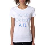 Tricou dama To be or not, alb, marime XL