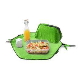 Geanta pliabila 2 in 1 pentru pranz si servet de masa - Geanta Eat'n'Out Mini Square Verde