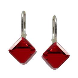 Cercei argint si cristale swarovski, bijouxmag, angeline, 2.3 cm, argint 925