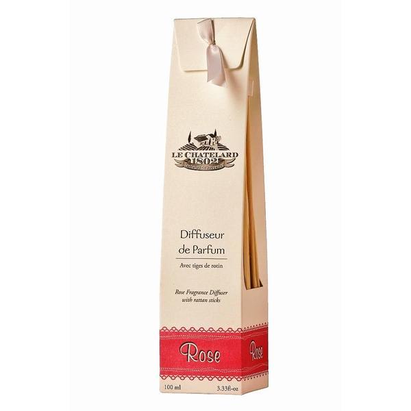 Difuzor Parfum Cu Bete Ratan 100ml Trandafir Rose Le Chatelard 1802 Natural Camera Le Chatelard 1802 esteto.ro