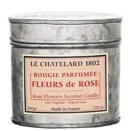 Lumanare parfumata 200g trandafir rose le chatelard 1802 cutie galva 2 fitile