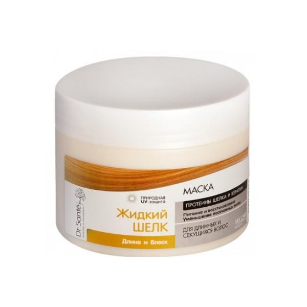 Masca pentru cresterea si stralucirea parului cu matase lichida dr. sante, 300ml