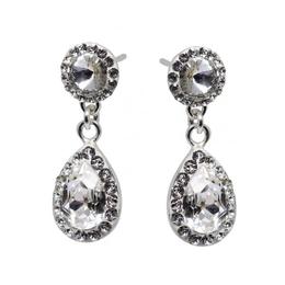 Cercei Mireasa Argint si Cristale Swarovski, BijouxMAG, Jeny, 3 cm, Argint 925