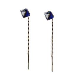 Cercei argint si cristale swarovski, bijouxmag, jaine, 6. cm, argint 925